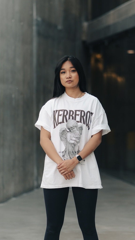 Angel (T-Shirt, Black, X-Small)
